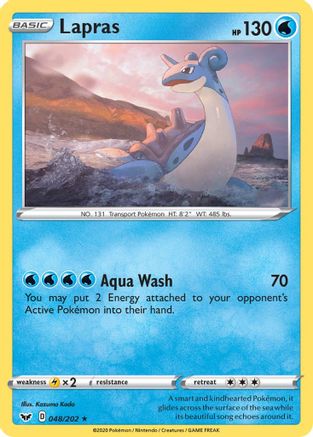 Lapras (48)/202 Rare Reverse Holofoil