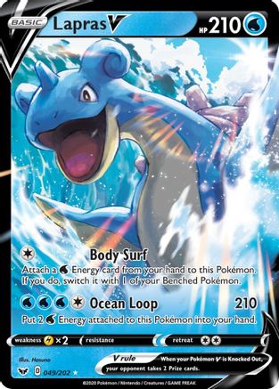 Lapras V (49)/202 Ultra Rare Holofoil