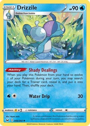 Drizzile (056) (56)/202 Uncommon Reverse Holofoil