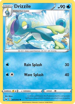 Drizzile (057) (57)/202 Uncommon Reverse Holofoil
