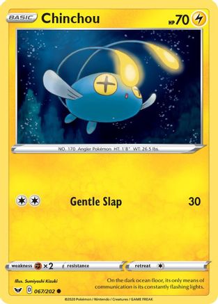 Chinchou (067) (67)/202 Common Reverse Holofoil