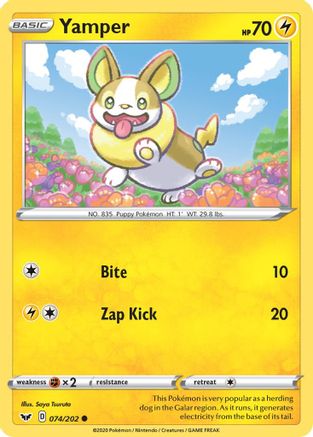 Yamper (074) (74)/202 Common Reverse Holofoil