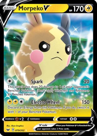 Morpeko V (79)/202 Ultra Rare Holofoil