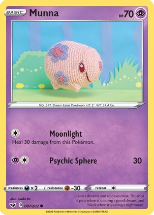 Munna (87)/202 Common Reverse Holofoil
