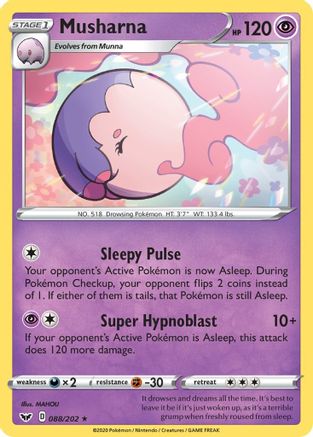 Musharna (88)/202 Rare Reverse Holofoil