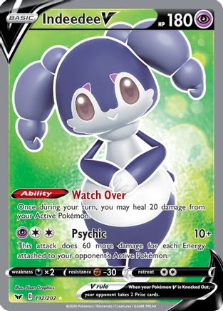 Indeedee V (Full Art) (192)/202 Ultra Rare Holofoil