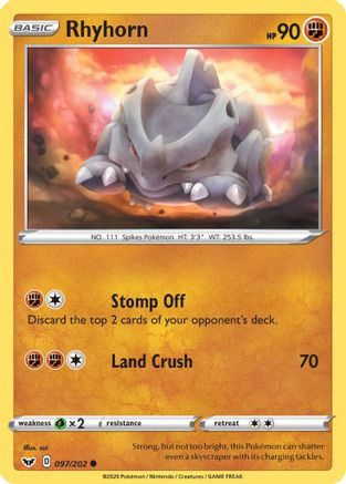 Rhyhorn (097) (97)/202 Common