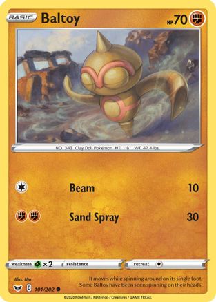 Baltoy (101) (101)/202 Common Reverse Holofoil