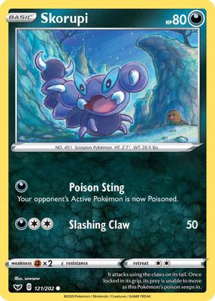 Skorupi (121)/202 Common Reverse Holofoil