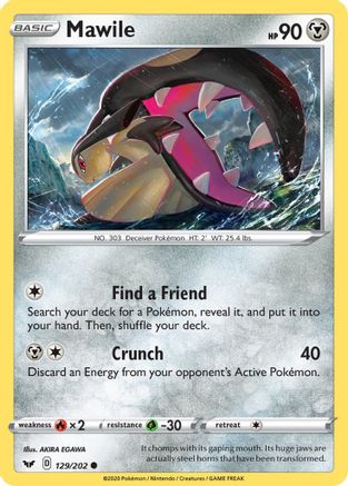 Mawile (129)/202 Common Reverse Holofoil