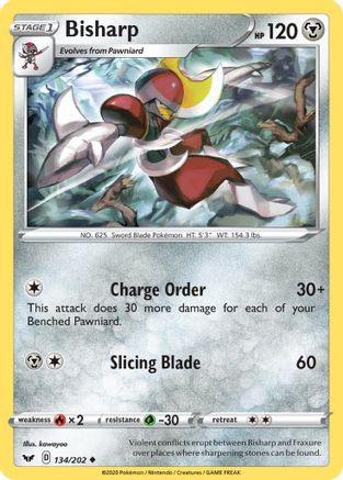 Bisharp (134)/202 Uncommon Reverse Holofoil