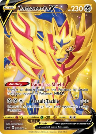 Zamazenta V (Secret) (212)/202 Secret Rare Holofoil