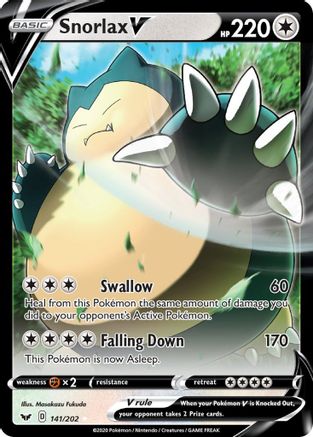 Snorlax V (141)/202 Ultra Rare Holofoil