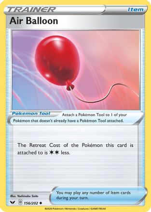 Air Balloon (156)/202 Uncommon Reverse Holofoil