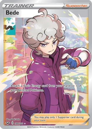 Bede (Full Art) (199)/202 Ultra Rare Holofoil