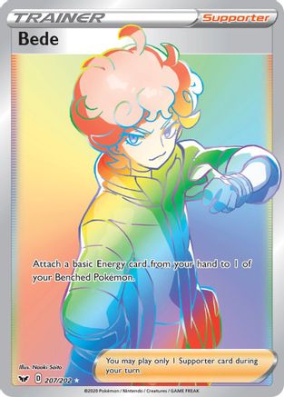 Bede (Secret) (207)/202 Secret Rare Holofoil