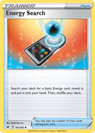 Energy Search (161)/202 Uncommon Reverse Holofoil