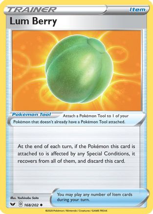 Lum Berry (168)/202 Uncommon Reverse Holofoil