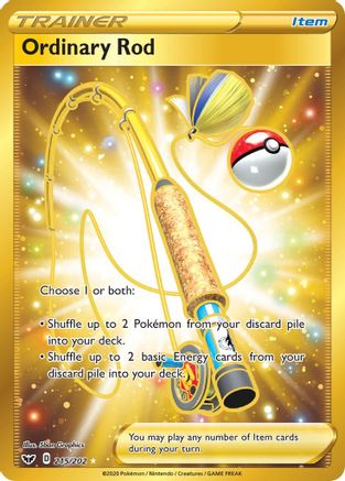 Ordinary Rod (Secret) (215)/202 Secret Rare Holofoil