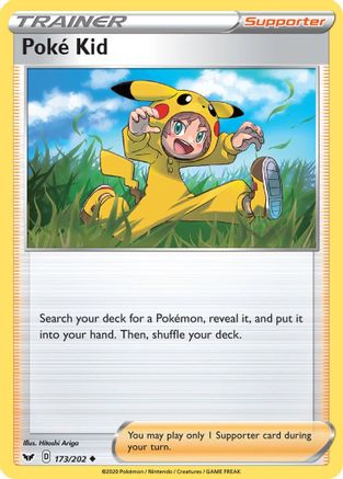 Poke Kid (173)/202 Uncommon Reverse Holofoil