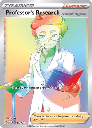 Professor's Research (Secret) (209)/202 Secret Rare Holofoil