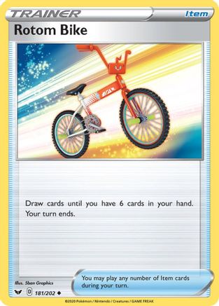 Rotom Bike (181)/202 Uncommon Reverse Holofoil