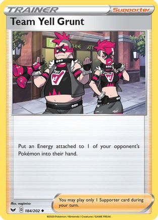 Team Yell Grunt (184)/202 Uncommon