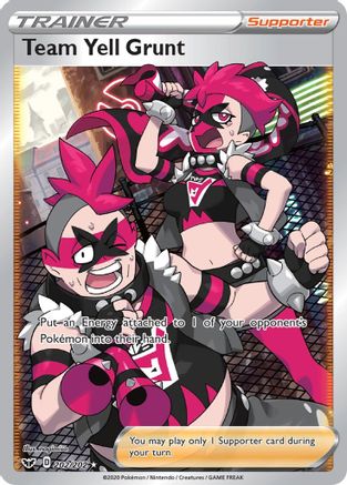 Team Yell Grunt (Full Art) (202)/202 Ultra Rare Holofoil