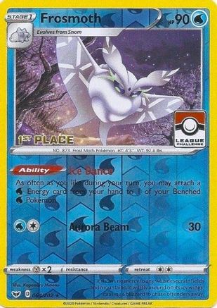Frosmoth - 064/202 (League Challenge) [1st Place] (64) Promo Reverse Holofoil