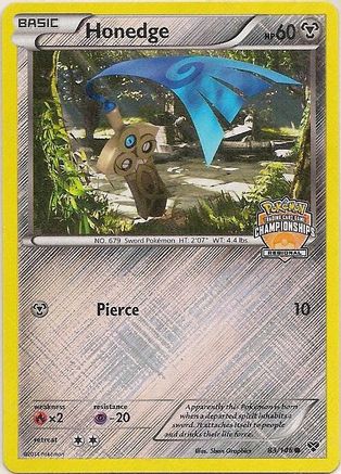 Honedge - 83/146 (Regional Championships) (83) Promo Reverse Holofoil