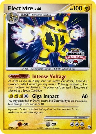 Electivire - 3/130 (Regional Championships) (3) Promo