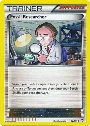 Fossil Researcher - 92/111 (Cosmos Holo) (92) Promo Holofoil