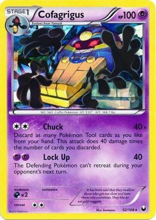 Cofagrigus - 52/108 (Cracked Ice Holo) (52) Rare Holofoil