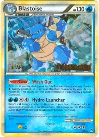 Blastoise - 13/95 (Prerelease) [Staff] (13) Promo Holofoil