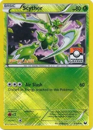 Scyther - 4/108 (Pokemon League) [3rd Place] (4) Promo Reverse Holofoil
