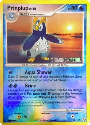 Prinplup - 58/130 [Diamond & Pearl] (58) Promo Holofoil