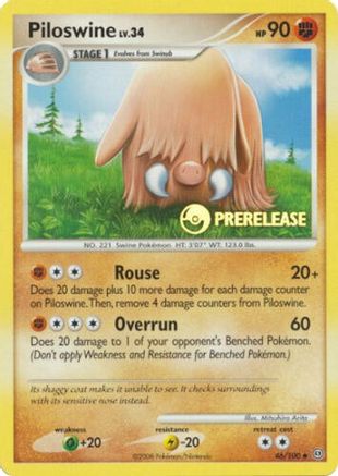 Piloswine - 46/100 (Prerelease) (46) Promo