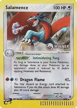Salamence - 19/97 (e-League) [Winner] (19) Promo Holofoil