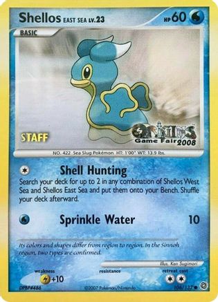 Shellos East Sea - 106/132 (Origins Game Fair 2008) [Staff] Promo
