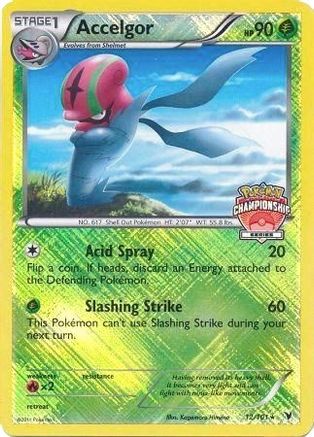 Accelgor - 12/101 (Championship Series) (12) Promo Reverse Holofoil