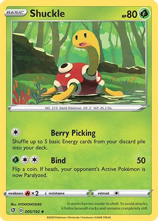 Shuckle (5)/192 Uncommon Reverse Holofoil