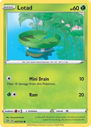 Lotad (7)/192 Common Reverse Holofoil