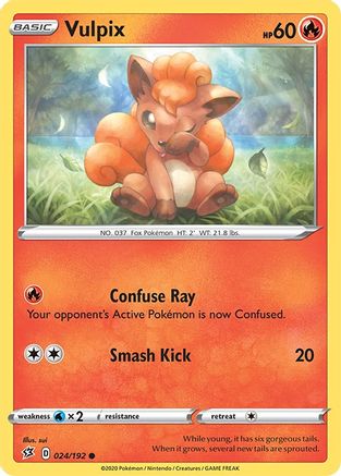 Vulpix (24)/192 Common Reverse Holofoil