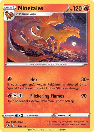 Ninetales (25)/192 Rare Reverse Holofoil