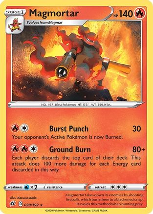 Magmortar (30)/192 Rare Reverse Holofoil