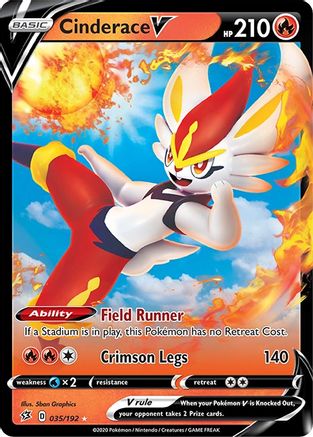 Cinderace V (35)/192 Ultra Rare Holofoil