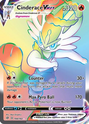 Cinderace VMAX (Secret) (194)/192 Secret Rare Holofoil