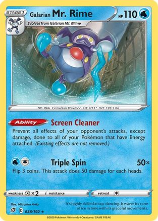 Galarian Mr. Rime (38)/192 Rare Reverse Holofoil