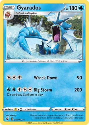Gyarados (40)/192 Holo Rare Holofoil