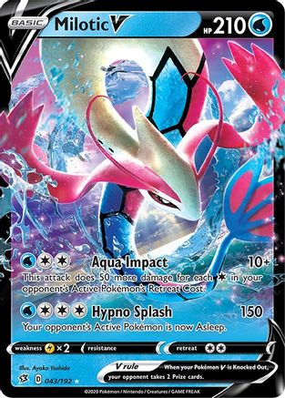 Milotic V (43)/192 Ultra Rare Holofoil